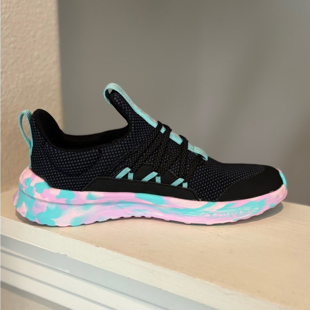 Adidas Lite Racer Adapt 5.0 K IG5399 Black Running Shoes Sneakers Youth Sz 2.5Y - Picture 5 of 10